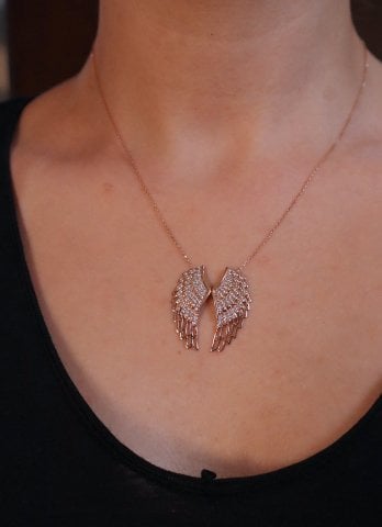 MANODİ Wings Altın Kolye