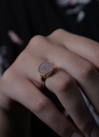Manodi  Juliaa Swaroski Taşlı Altın Yüzük
