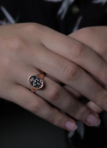 Manodi Juliaa Swaroski Taşlı Altın Yüzük