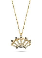 MANODİ Evalia Crown Altın Kolye
