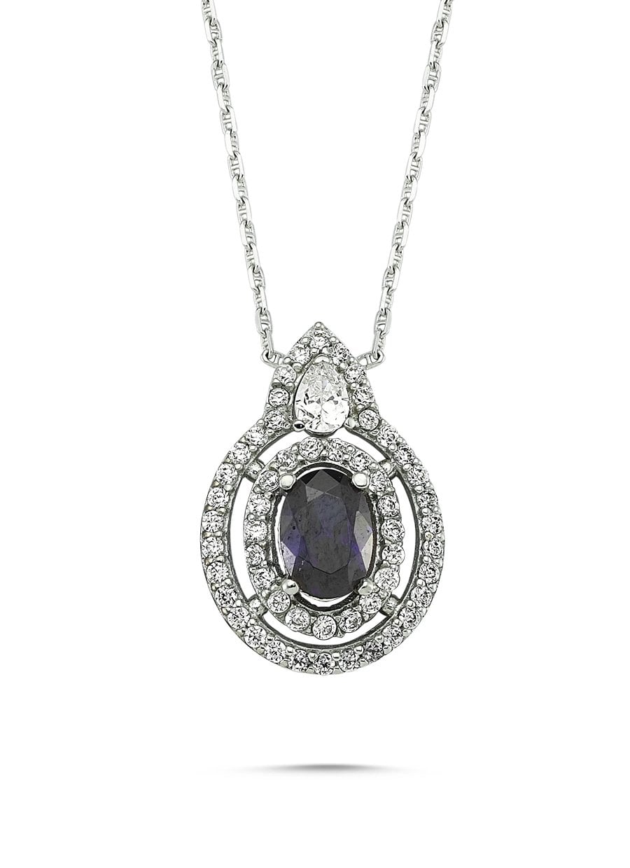 MANODİ Nuur anturaj safir kolye